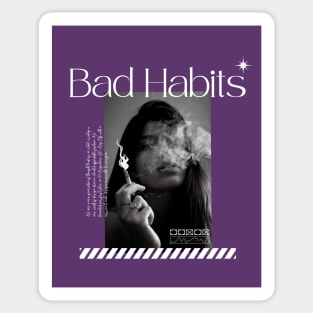 Bad Habits Girl Sticker